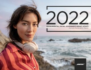 Bose 2022 年可持续发展报告封面