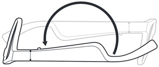 倒置眼镜以关机