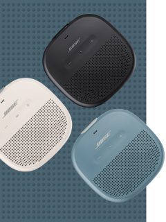 灰白色、黑色、灰蓝色 SoundLink Micro 蓝牙扬声器