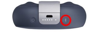 SoundLink Micro 扬声器的蓝牙按钮