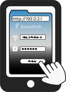 按下“Connect”(连接)按钮以在移动设备上连接至 Wi-Fi