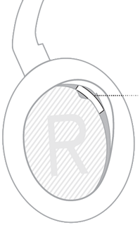 右耳罩内侧纱布下显示有序列号