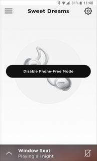 智能手机屏幕显示“禁用无需手机模式”按钮