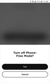 确认屏幕，关闭无需手机模式