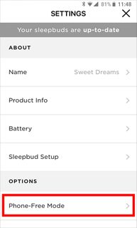 智能手机屏幕突出显示“无需手机模式”