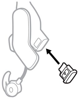 将端口保护盖插入左侧插孔