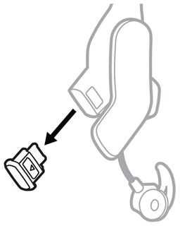 从右侧插孔卸下端口保护盖