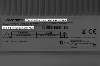 Acoustimass 10 iii 家庭娱乐系统 - 标签