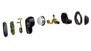 Bose QuietComfort 消噪耳塞 II 的分解图 Bose QuietComfort 消噪耳塞 II 的分解图
