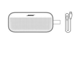 Bose SoundLink Flex 扬声器（第 2 代）和 USB Type-C® 到 USB A 型线缆